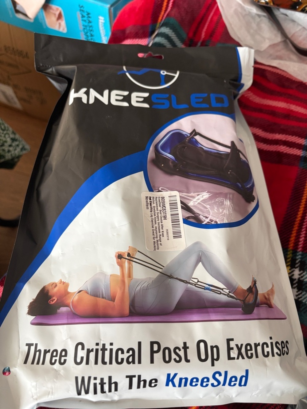 KneeSled Exercise Kit — Black & Blue Resistance Sled